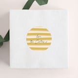 "Ribbon Stripe" - Custom Stickers in Sunshine by Pippa Shaw - Front