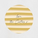 "Ribbon Stripe" - Custom Stickers in Sunshine by Pippa Shaw - In Use