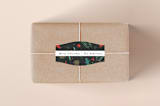 "Christmas Cuttings" - Custom Stickers in Coal by Tatiana Nogueiras - Front