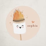 "ON FIRE" - Custom Stickers in Linen by Karidy Walker - Front