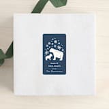 "Winter Woodland" - Custom Stickers in Blue Spruce by Kristen Knechtel - Front
