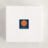 "Basketball Swish" - Custom Stickers in Navy by Kacey Kendrick Wagner - In Use