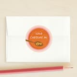 "Souper" - Custom Stickers in Peach by Tennie and Co. - Front