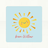 "Ray of Sunshine" - Custom Stickers in Sky by Heather Francisco - In Use