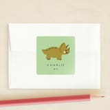 "Roar-some" - Custom Stickers in Fern by Hudson meet Rose - Front