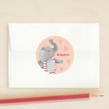 "I Like You A Ton" - Custom Stickers in Peach by Alice Nelen - Front