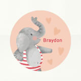 "I Like You A Ton" - Custom Stickers in Peach by Alice Nelen - In Use