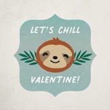 "Hanging Out" - Custom Stickers in Eucalyptus by Jennifer Lew - Front