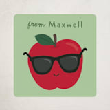 "Awesome Applesauce" - Custom Stickers in Granny Smith by Kacey Kendrick Wagner - Front