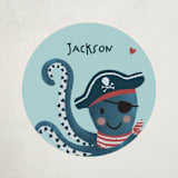 "Pirate Valentine" - Custom Stickers in Ocean by Alice Nelen - Front