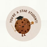 "Smart Cookie" - Custom Stickers in Cocoa by Jennifer Lew - In Use