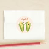 "Aw Shucks" - Custom Stickers in Butter by Carolyn MacLaren - Front