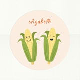 "Aw Shucks" - Custom Stickers in Butter by Carolyn MacLaren - In Use