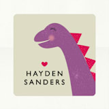 "Dino-mite" - Custom Stickers in Grape by Jennifer Thomke - In Use