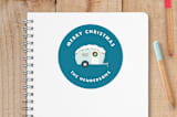 "Campy Little Christmas" - Custom Stickers in Ice by Jen Boehler - Front