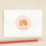 "Fortunate" - Custom Stickers in Cotton Candy by Erica Krystek - Front