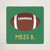 "Football Fan" - Custom Stickers in Crimson by Kacey Kendrick Wagner - Front