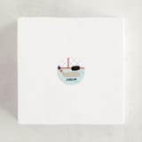 "Goalie" - Custom Stickers in Navy by Annie Holmquist - In Use