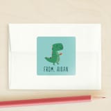 "Rexcellent" - Custom Stickers in Jade by Annie Holmquist - Front