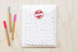 "Just My Type" - Custom Stickers in Rose by Carmi Cioni - Front