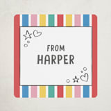 "Color me bookmark" - Custom Stickers in Butter by Creo Study - Front