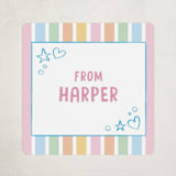 "Color me bookmark" - Custom Stickers in Gumdrop by Creo Study - Front