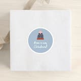"Pom-Poms" - Custom Stickers in Blueberry Pie by Efrat Ofek - Front
