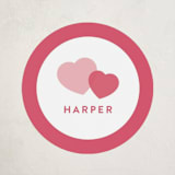 "Amazing Valentine" - Custom Stickers in Sweetheart by Poised Avenue - Front