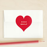 "Heart Script" - Custom Stickers in Petal by Snow and Ivy - Front