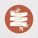 "Good Tidings" - Custom Stickers in Charcoal by Kiley Bennett - In Use