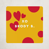 "Cheesy" - Custom Stickers in Cardinal by Baumbirdy - Front