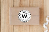 "Brush Strokes BW" - Custom Stickers in Midnight by Christina Flowers - Front