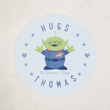 "Disney and Pixar's Buzz Lightyear Infinity Friendship" - Custom Stickers in Bluebell by Sabrin Deirani - Front