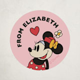 "Disney's Vintage Minnie" - Custom Stickers in Blush by Heather Schertzer - Front