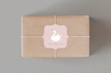 "Seven Swans Swimmin" - Custom Stickers in Ballet Slipper by Itsy Belle Studio - Front