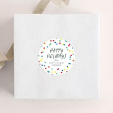 "Sledding Scene" - Custom Stickers in Mint by Meggy Masters - Front