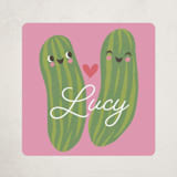 "The real dill" - Custom Stickers in Candy by Karidy Walker - Front