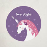 "Magical Valentine" - Custom Stickers in Lavender by Jana Volfova - Front