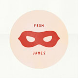 "Super Cape" - Custom Stickers in Peach by Michelle Taylor - In Use