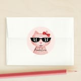 "You Are One Cool Cat" - Custom Stickers in Blush by Mansi Verma - Front