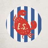 "Crabulous" - Custom Stickers in Sea by Jenna Holcomb - Front