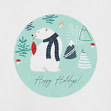 "Christmas bears" - Custom Stickers in Turquoise by Metka Hiti - In Use