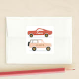 "Beep Beep" - Custom Stickers in Tangerine by Karidy Walker - Front
