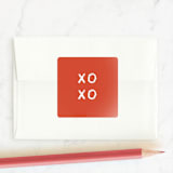 "Colorful XOXO" - Custom Stickers in Bright by Becky Nimoy - Front