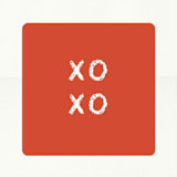 "Colorful XOXO" - Custom Stickers in Bright by Becky Nimoy - In Use