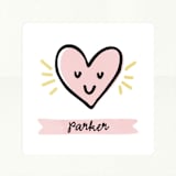 "Happy Heart Day" - Custom Stickers in Citrus by Melissa Egan of Pistols - In Use