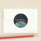 "Out of this World" - Custom Stickers in Mercury by Pixel and Hank - Front