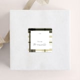 "Modern Farmhouse Plaid" - Custom Stickers in Fir by Jackie Crawford - Front