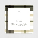 "Modern Farmhouse Plaid" - Custom Stickers in Fir by Jackie Crawford - In Use