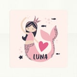 "glitter mermaid" - Custom Stickers in Rosebud by peetie design - In Use